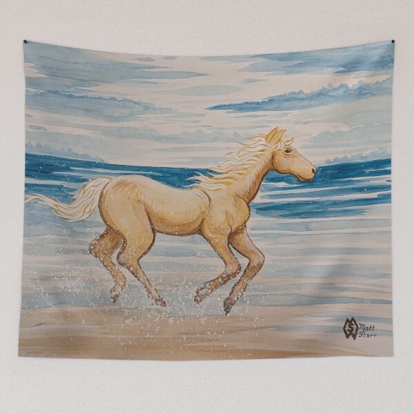 Item preview, The horse running on the beach  designed and sold by Matt Starr Fine Art .