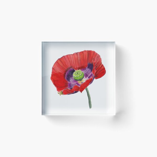 Artikelvorschau, Rote Mohnblumen-Aquarell entworfen und verkauft von BirdsNatureArt.