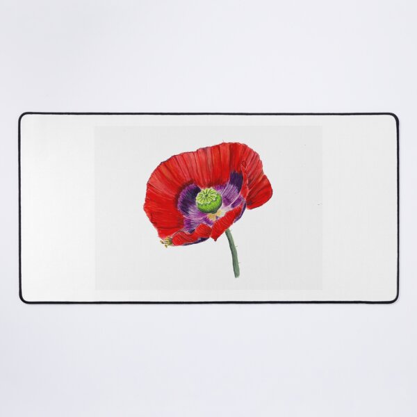 Item preview, Red Poppy Flower Watercolour designed and sold by BirdsNatureArt.