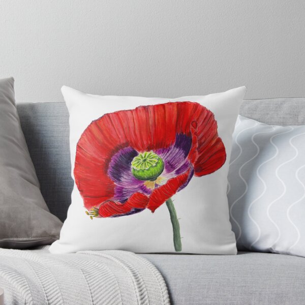 Artikelvorschau, Rote Mohnblumen-Aquarell entworfen und verkauft von BirdsNatureArt.