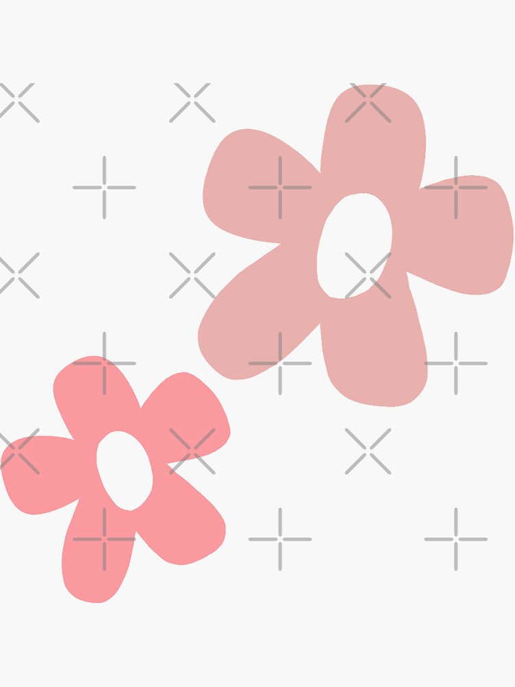 Flower Sticker Pack, Floral Stickers, Pink, Yellow, White, Purple