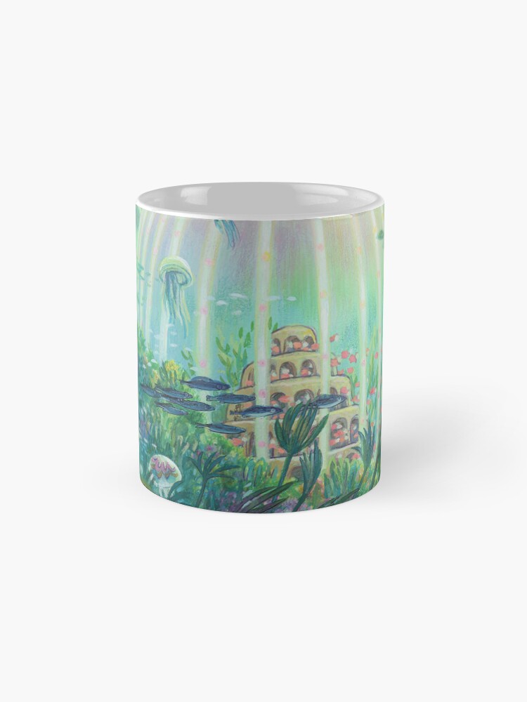 Thumbnail 4 of 6, Coffee Mug, Ponyo Painting Anime Underwater designed and sold by AsiaTownStore.