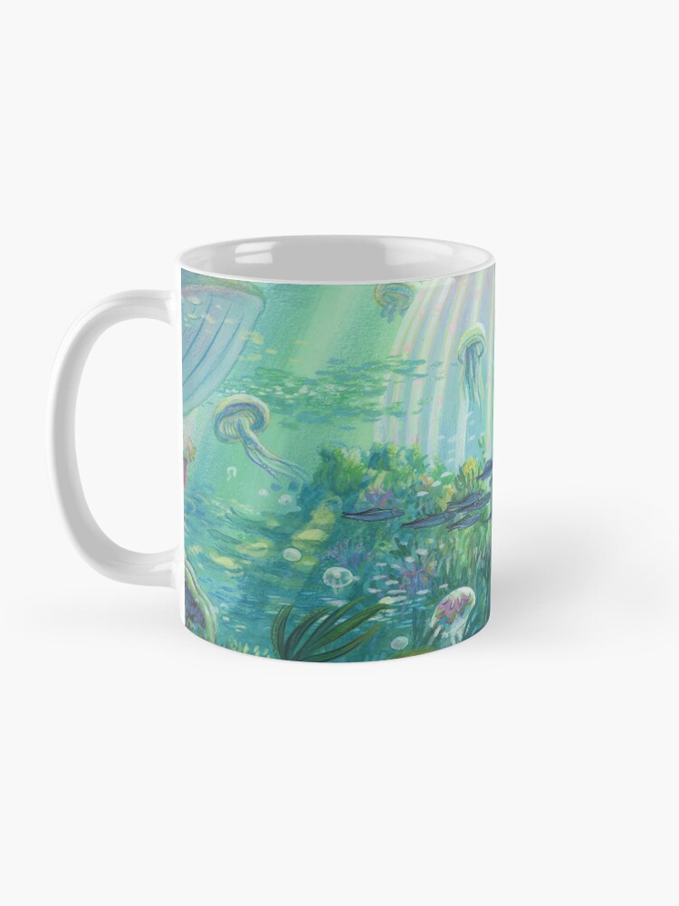 Thumbnail 3 of 6, Coffee Mug, Ponyo Painting Anime Underwater designed and sold by AsiaTownStore.