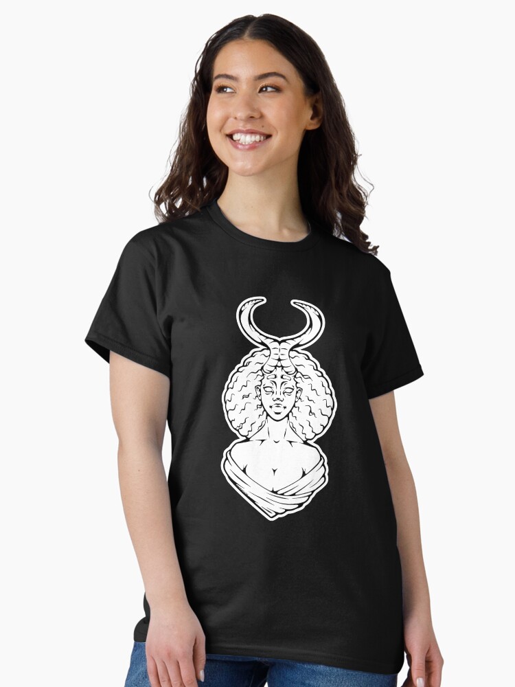 Thumbnail 1 of 7, Classic T-Shirt, Goddess of the Moon, Luna designed and sold by tamborjam.