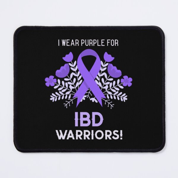 Item preview, I wear Purple for IBD warriors!  - Support Crohns and colitis inflammatory bowel disease designed and sold by Rodayna Elnaggar.