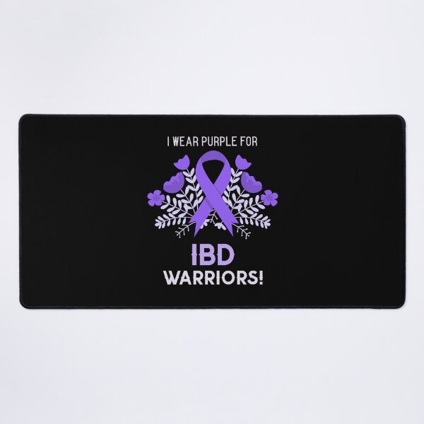 Item preview, I wear Purple for IBD warriors! - Support Crohns and colitis inflammatory bowel disease designed and sold by Rodayna Elnaggar.