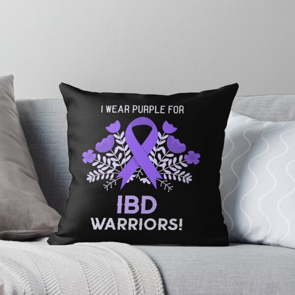 Item preview, I wear Purple for IBD warriors!  - Support Crohns and colitis inflammatory bowel disease designed and sold by Rodayna Elnaggar.