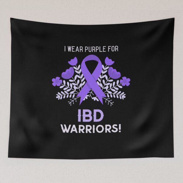Item preview, I wear Purple for IBD warriors!  - Support Crohns and colitis inflammatory bowel disease designed and sold by Rodayna Elnaggar.