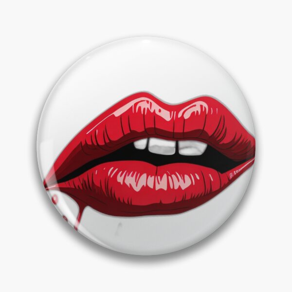 Item preview, Dripping Red Lips - Bold and Expressive Illustration designed and sold by DeevaValli.
