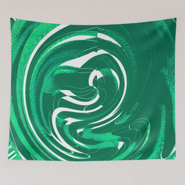 Item preview, Abstract Twirls and Swirls and Bursting Lights Green designed and sold by deniselynnimage.