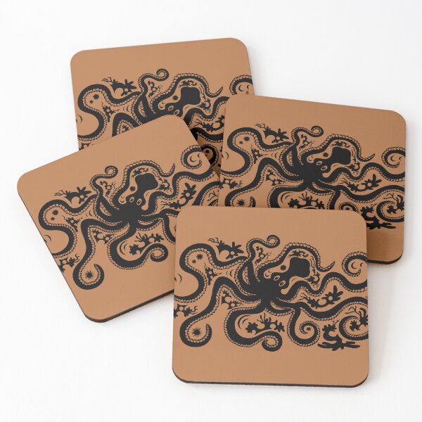 Item preview, Minoan Octopus - With Embellishments On Ceramic  designed and sold by Mongmongiarts.