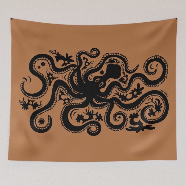 Item preview, Minoan Octopus - With Embellishments On Ceramic  designed and sold by Mongmongiarts.