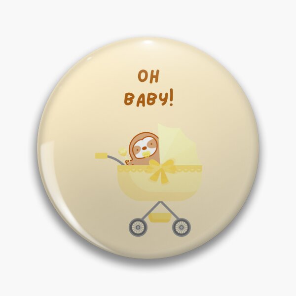 Item preview, Oh Baby Yellow Baby Carriage Sloth designed and sold by theslothinme.
