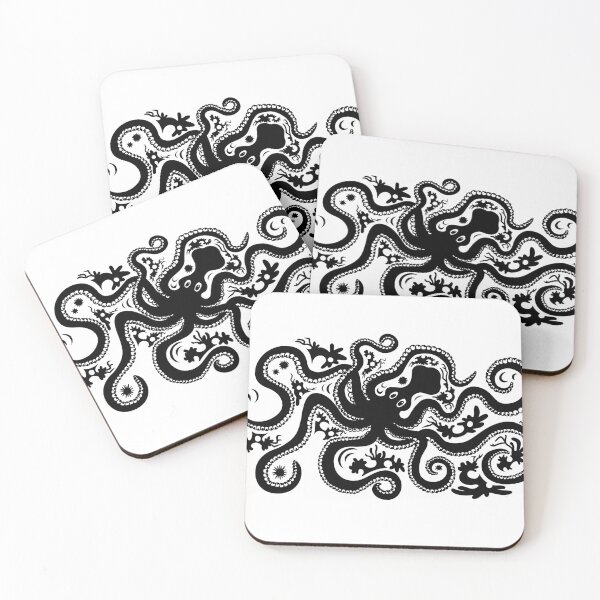 Item preview, Pulpo minoico - Con adornos en blanco designed and sold by Mongmongiarts.