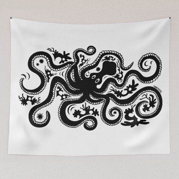 Item preview, Pulpo minoico - Con adornos en blanco designed and sold by Mongmongiarts.