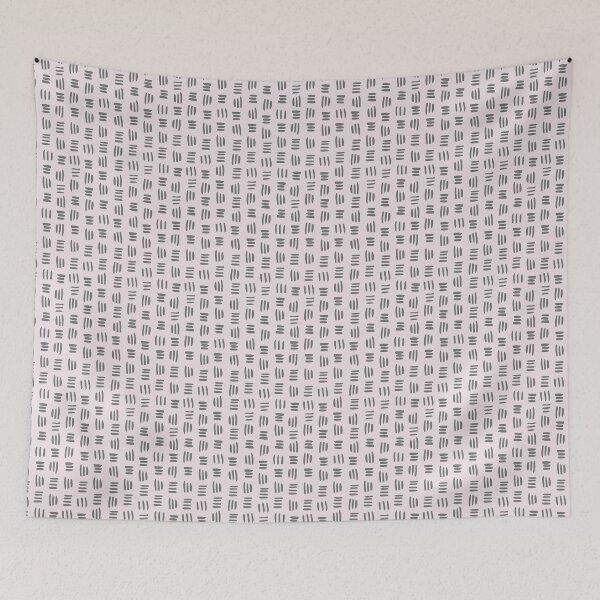 Item preview, Triad Lines in Dark Grey on Pink Mauve designed and sold by Meena-and-Fox.