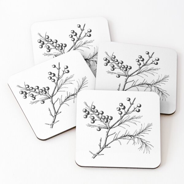 Item preview, Juniper Branch Botanical Lithograph designed and sold by StudioChiisai.