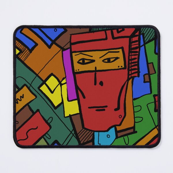 Item preview, futuristic abstract ninja face designed and sold by neurostructure.