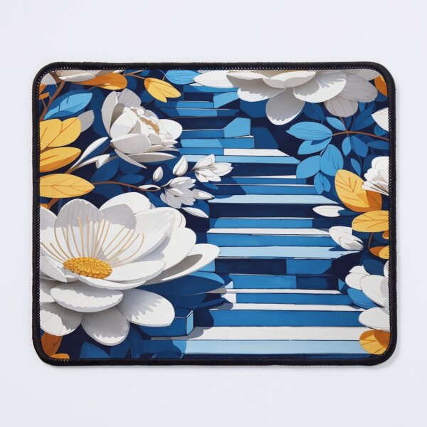 Item preview, Celestial Blooms: White and Gold Floral Delights designed and sold by ArtisticSparkle.