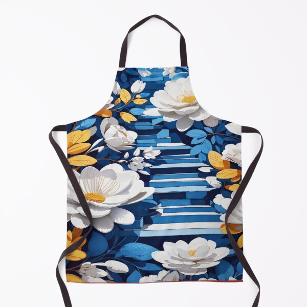 Item preview, Celestial Blooms: White and Gold Floral Delights designed and sold by ArtisticSparkle.