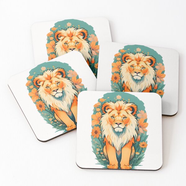 Item preview, Lion's Serenity Amidst Blooms designed and sold by Bulbuc.