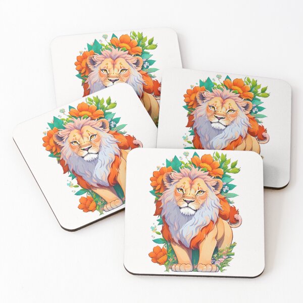 Item preview, Lion Majesty amidst Blooms designed and sold by Bulbuc.