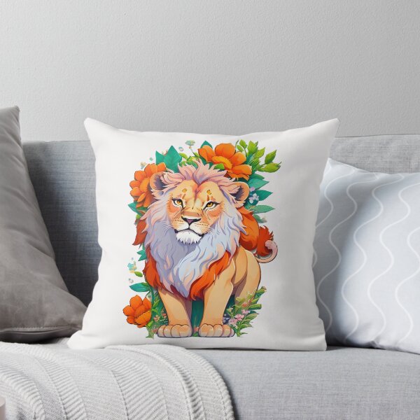 Item preview, Lion Majesty amidst Blooms designed and sold by Bulbuc.