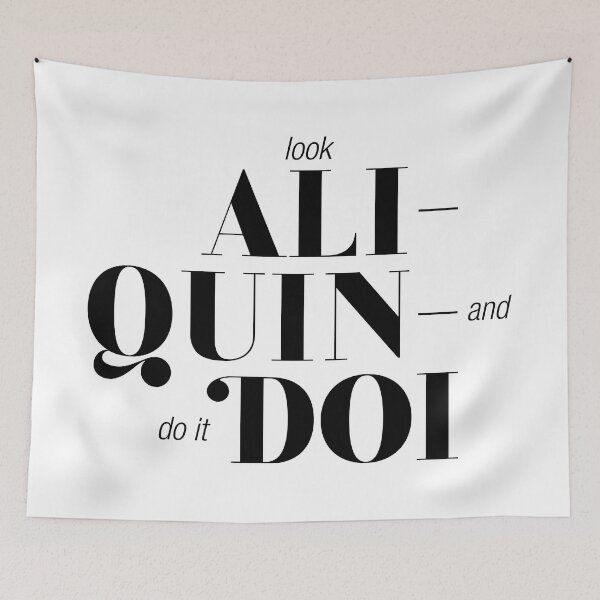Item preview, ALINQUINDOI (black) designed and sold by spaincreative.