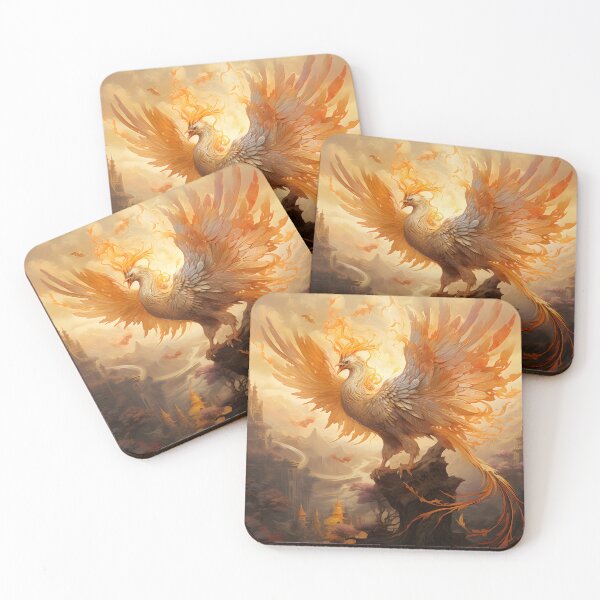 Item preview, Phoenix's Golden Flight designed and sold by MystiCanvas.