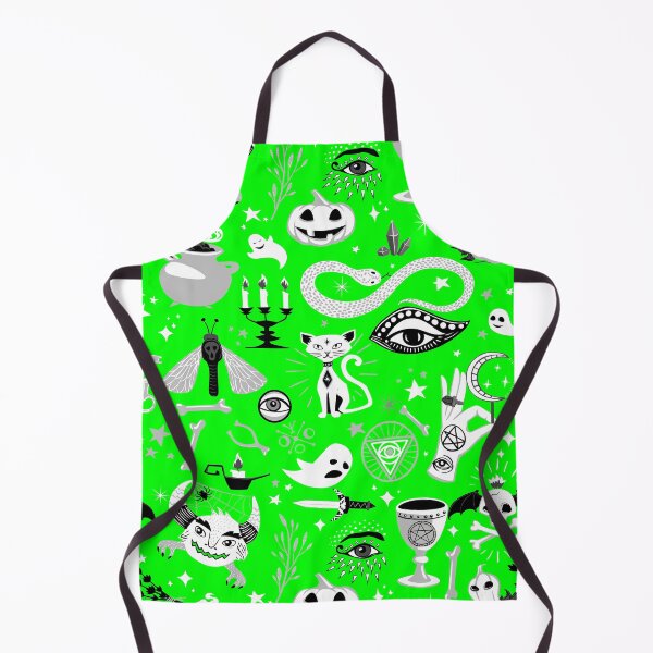 Item preview, occult pentagram cat halloween green designed and sold by Gossip Rag.