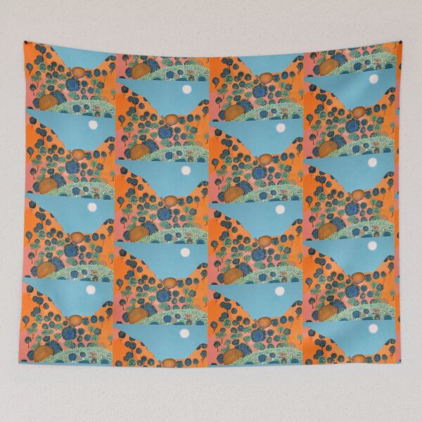 Item preview, ORANGE HILL - FULL MOON designed and sold by Claire Elsworth.
