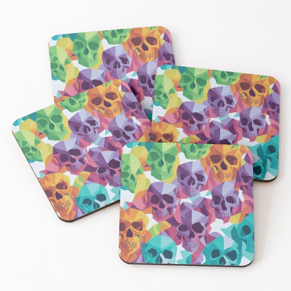 Item preview, Dark Realm Delight: Seamless Patterns of Skull Heads designed and sold by zoughlal.