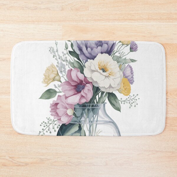 Item preview, Lovely Flowers Colorful Blossoms Minimalist Bouquet Soft Pastels Springtime Whimsy designed and sold by Sandydesign.
