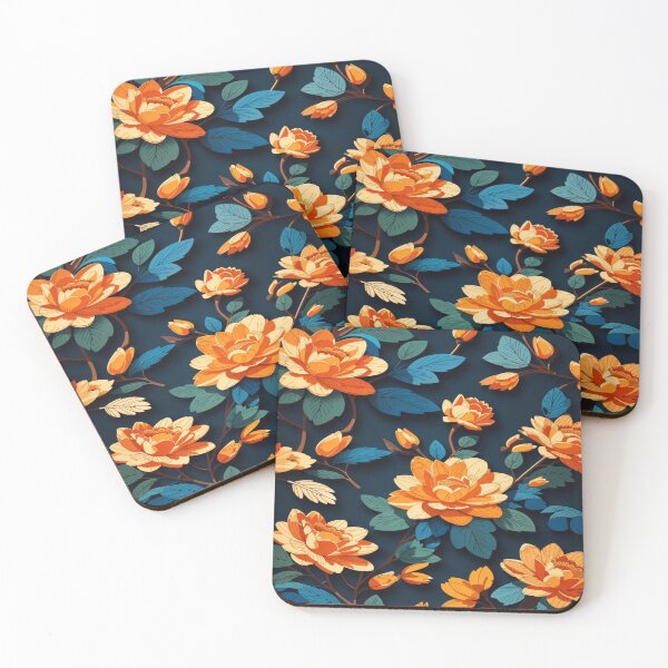 Item preview, Ethereal Gold: Captivating Floral Patterns designed and sold by ArtisticSparkle.