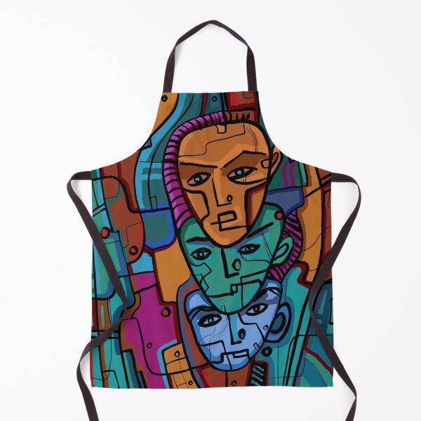 Item preview, futuristic abstract face designed and sold by neurostructure.