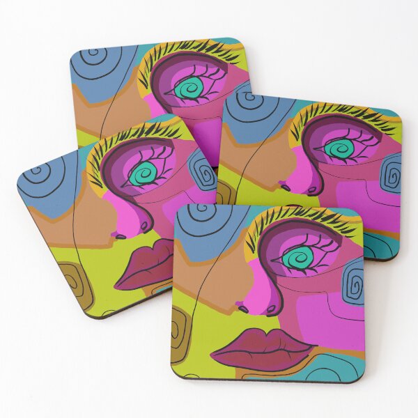 Item preview, futuristic abstract face designed and sold by neurostructure.