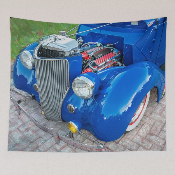 Item preview, 1934 Blue 5 Window Ford Rumble Seat Coupe X160 designed and sold by RichFrancoCars.
