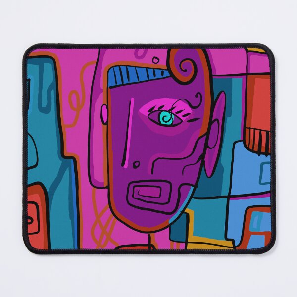 Item preview, futuristic abstract face designed and sold by neurostructure.