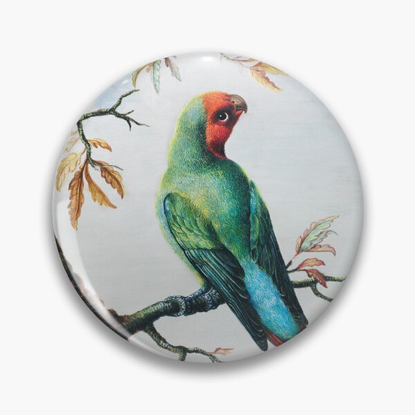 Item preview, Red and Green Parrot in a Tree  designed and sold by ToadsWorkshop.