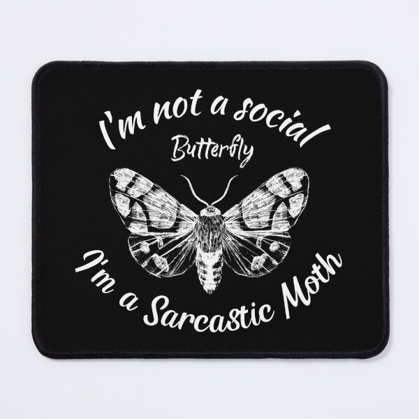 Item preview, I'm a Sarcastic Moth Round White designed and sold by FocusChillax.