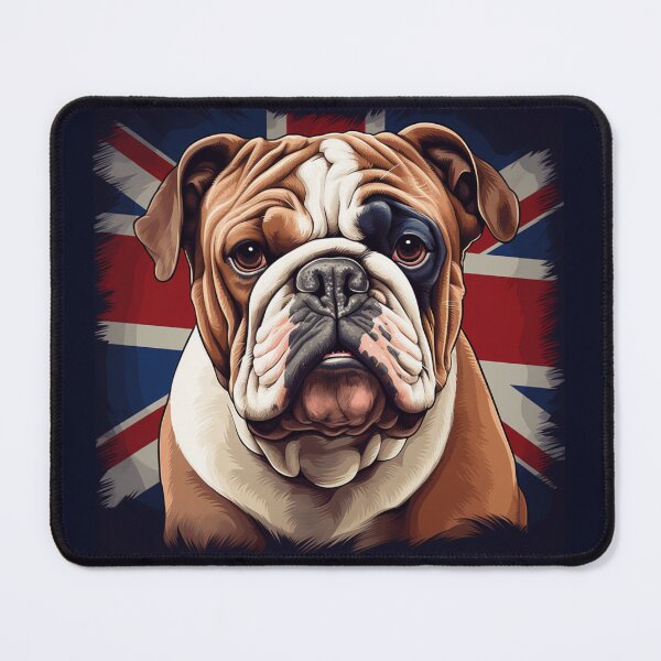 Item preview, Bulldog on UK flag designed and sold by FalconFeatherDn.