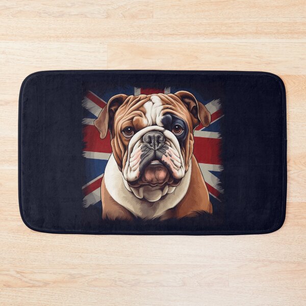 Item preview, Bulldog on UK flag designed and sold by FalconFeatherDn.