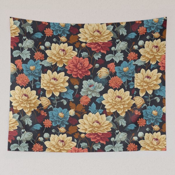 Item preview, Dahlia Flower Pattern (01-1) designed and sold by RichArtDesigns.