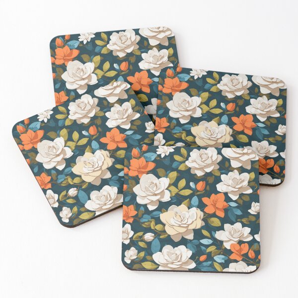 Item preview, Gardenia pattern (01-4)  designed and sold by RichArtDesigns.