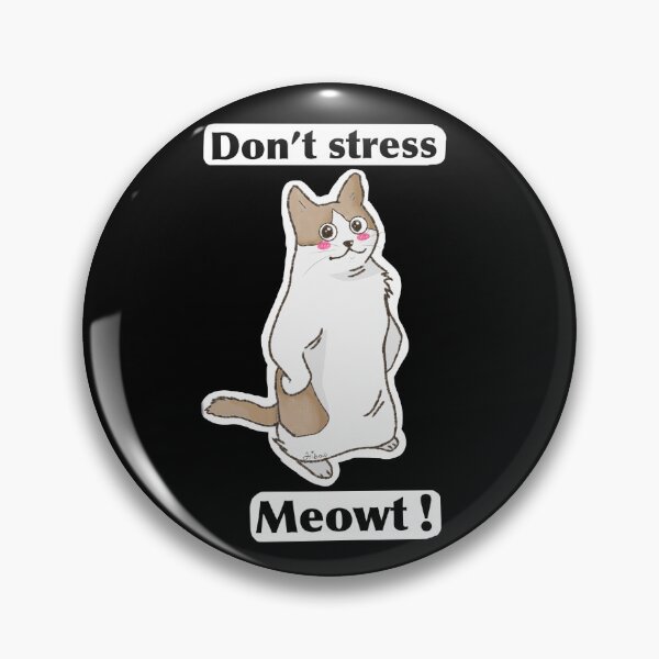 Item preview, Don’t stress meowt! Sticker T-shirt cat person gift ^,^ designed and sold by Hiibo-o.