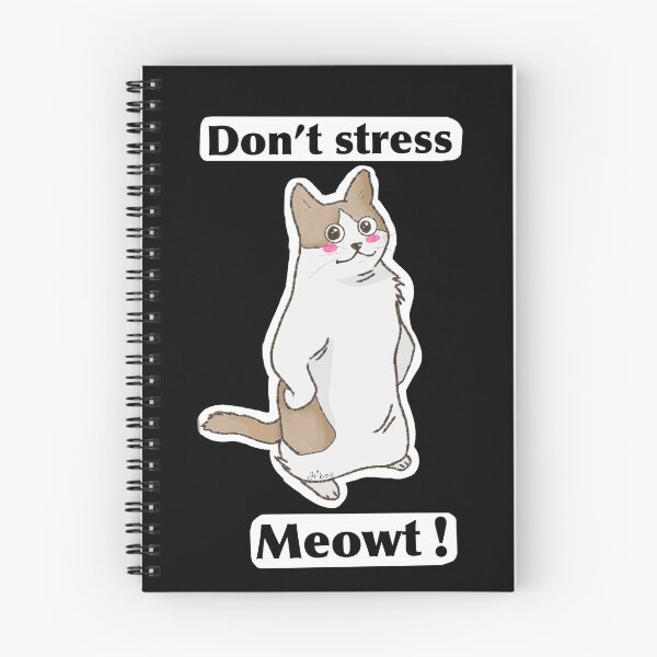 Item preview, Don’t stress meowt! Sticker T-shirt cat person gift ^,^ designed and sold by Hiibo-o.