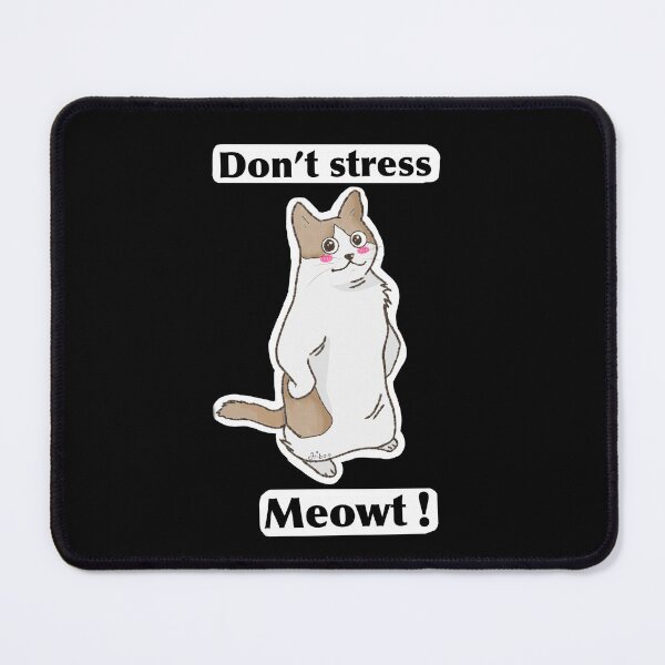 Item preview, Don’t stress meowt! Sticker T-shirt cat person gift ^,^ designed and sold by Hiibo-o.