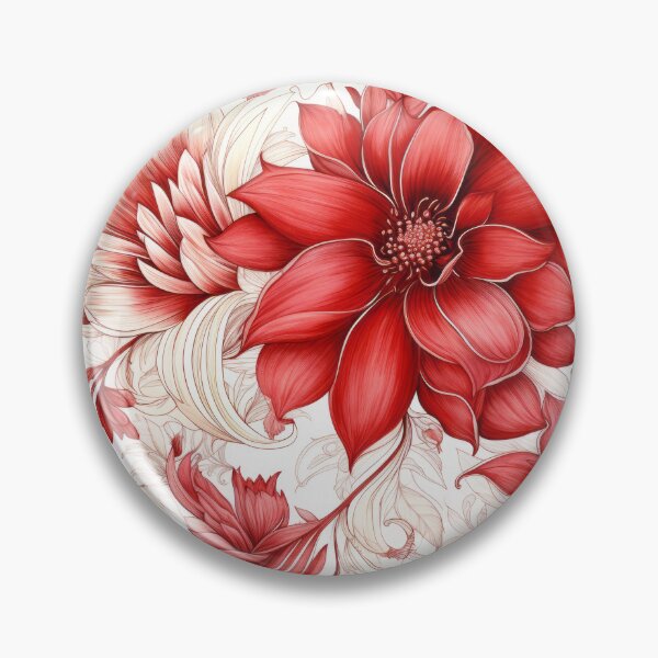 Item preview, Red and white flower texture v4 designed and sold by KostasCreations.