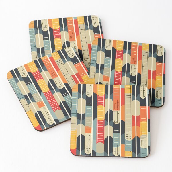 Item preview, 1960s Inspired Modernist Pattern Print designed and sold by QuestingCloset.