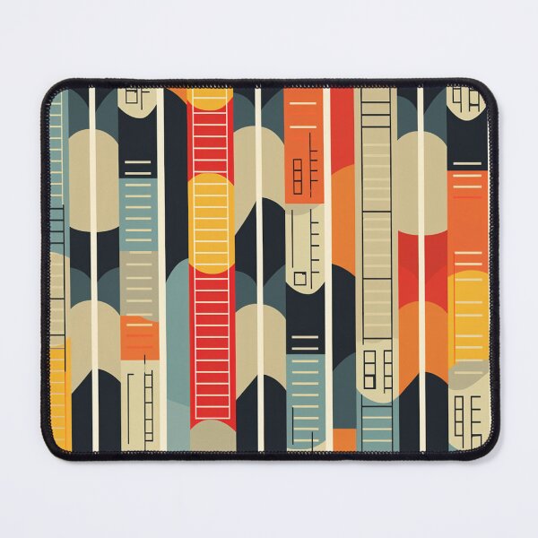 Item preview, 1960s Inspired Modernist Pattern Print designed and sold by QuestingCloset.